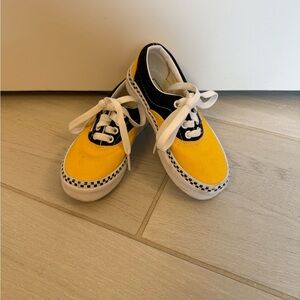 Vans Kids Yellow and Black Sneakers